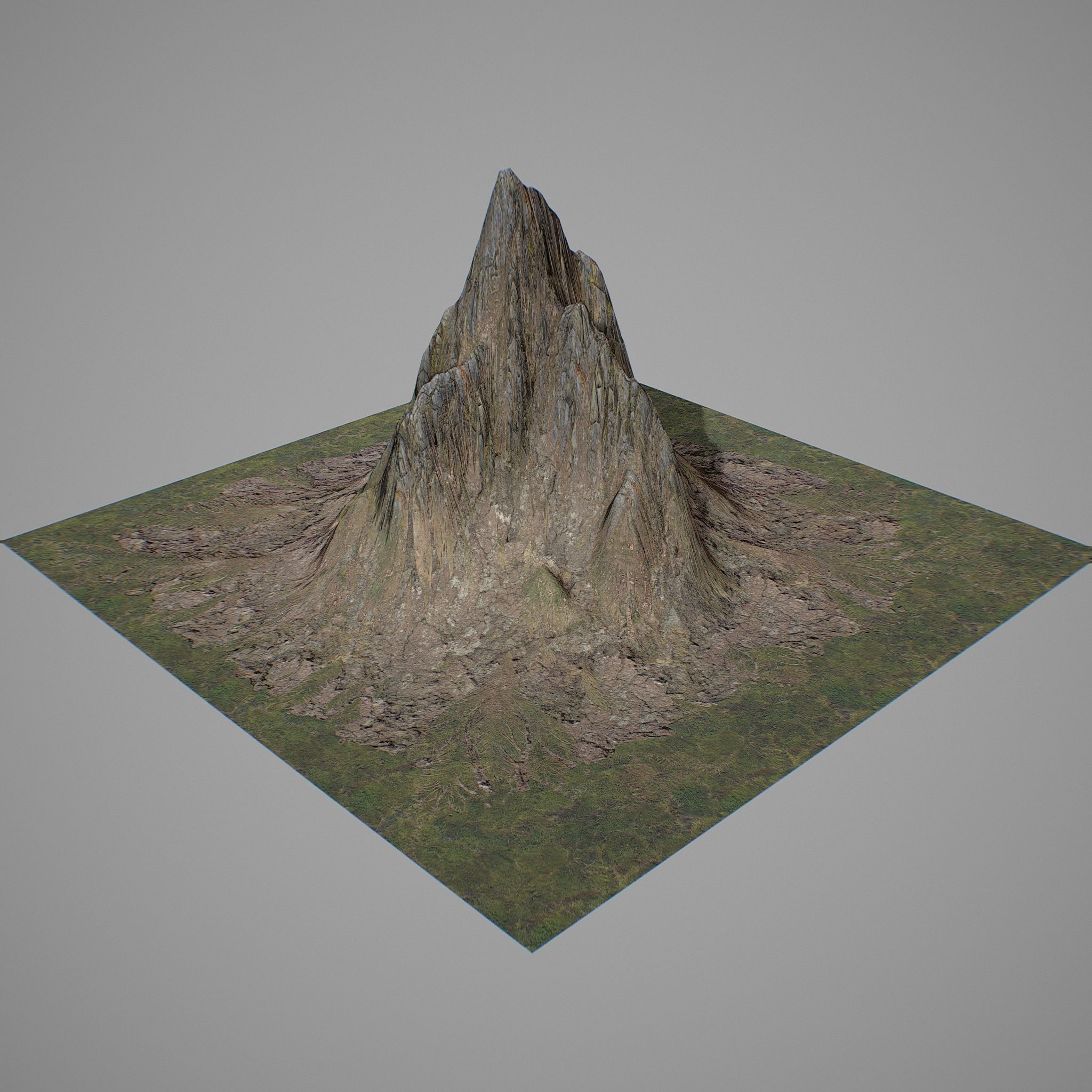 Mountains Kitbash Low-poly 3D model_16