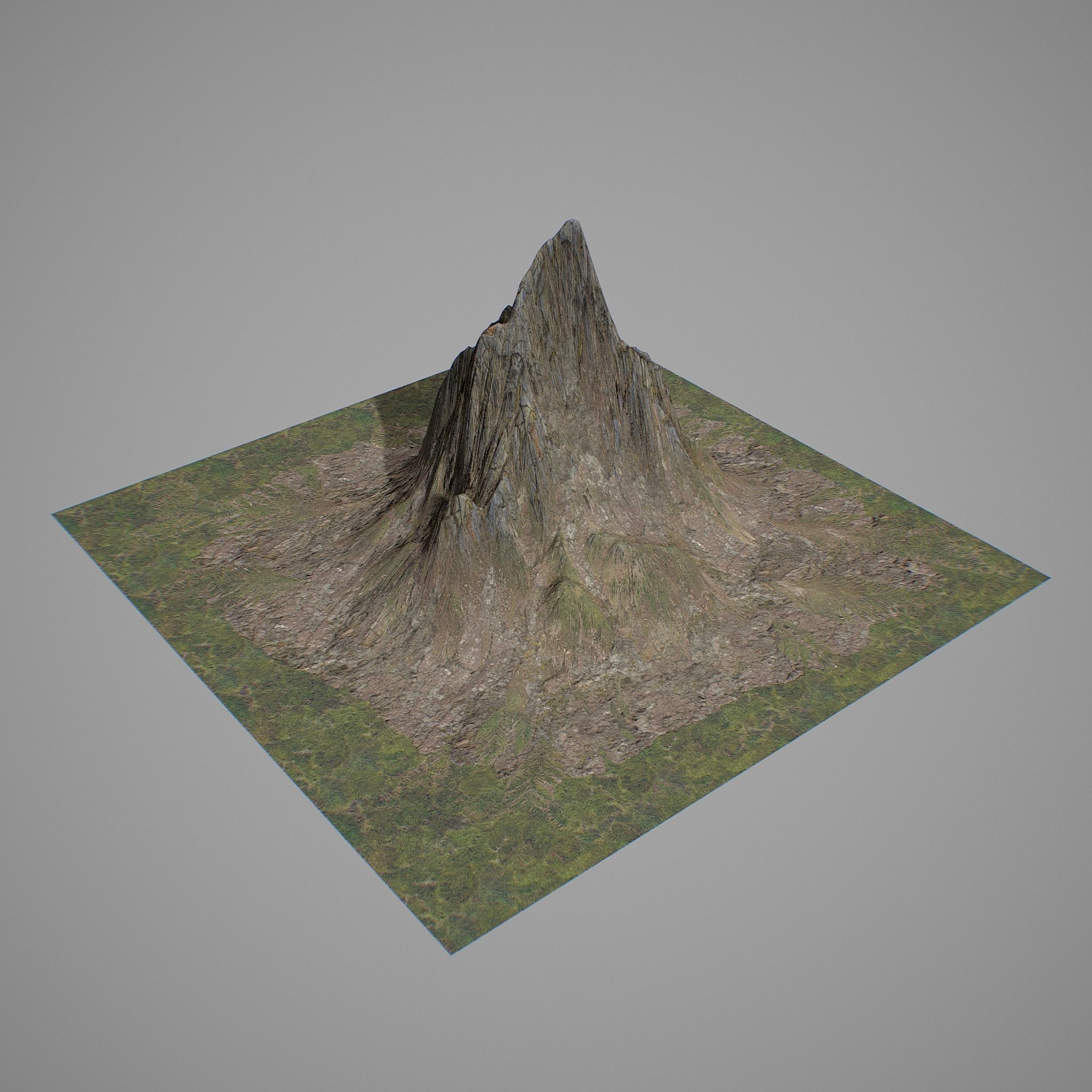 Mountains Kitbash Low-poly 3D model_24