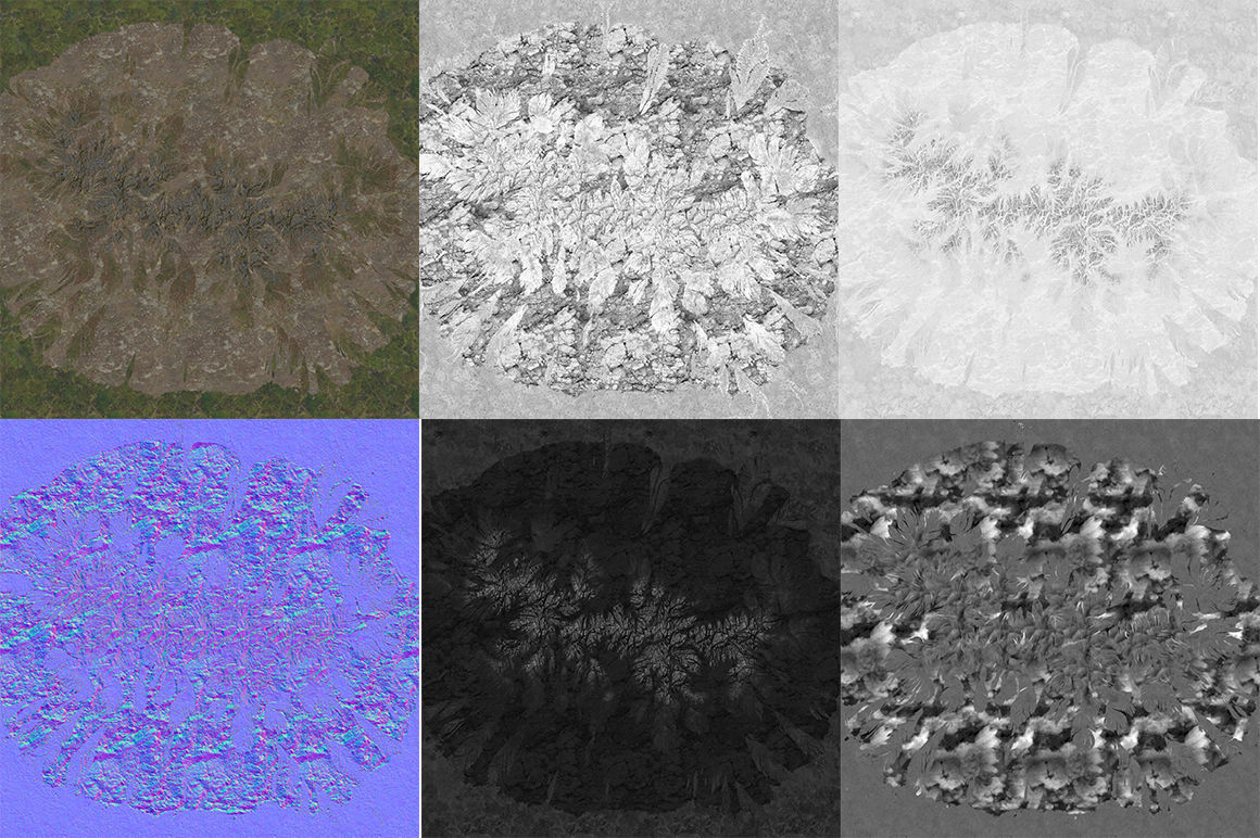 Mountains Kitbash Low-poly 3D model_10