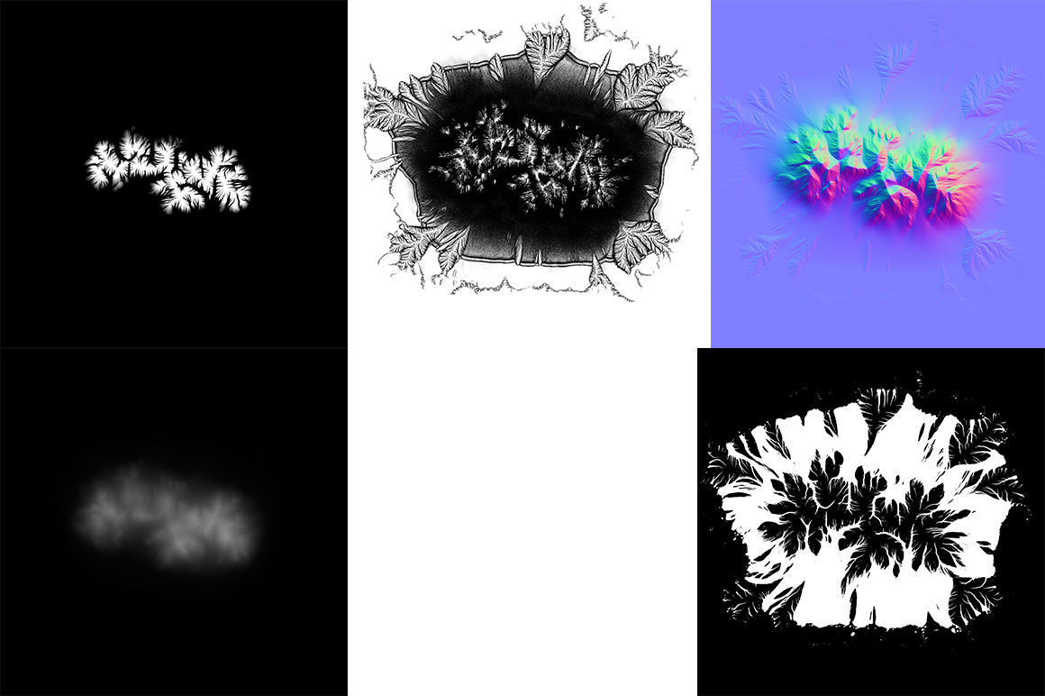Mountains Kitbash Low-poly 3D model_15