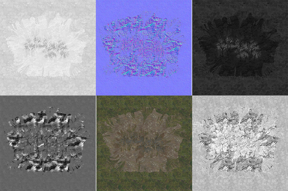 Mountains Kitbash Low-poly 3D model_11