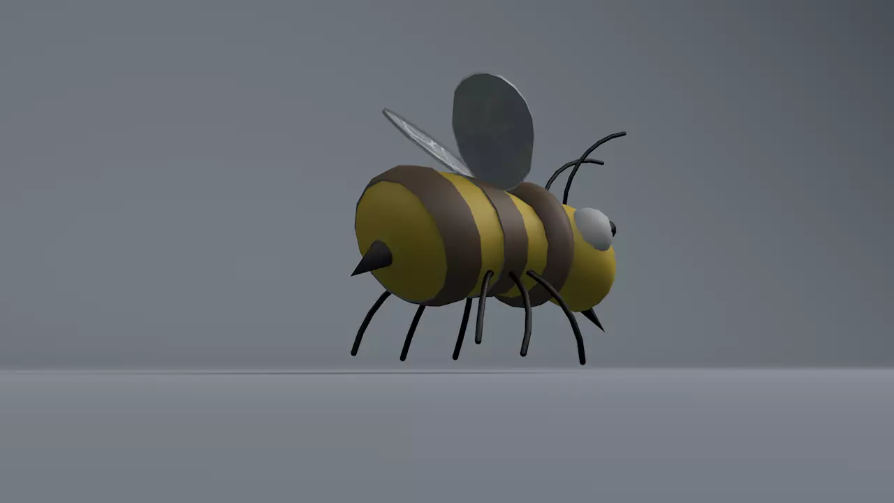 Bee Winnie the Pooh Low-poly 3D model