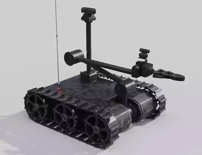 Bomb disposal EOD wheelbarrow robot 3D model