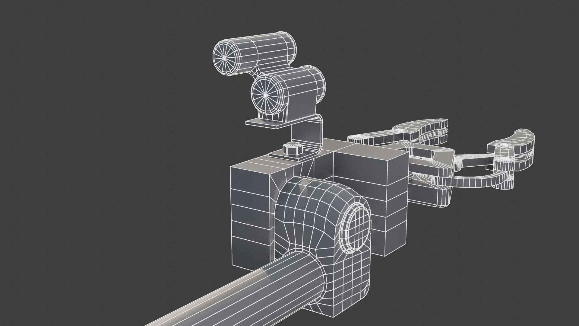 Bomb disposal EOD wheelbarrow robot 3D model_14