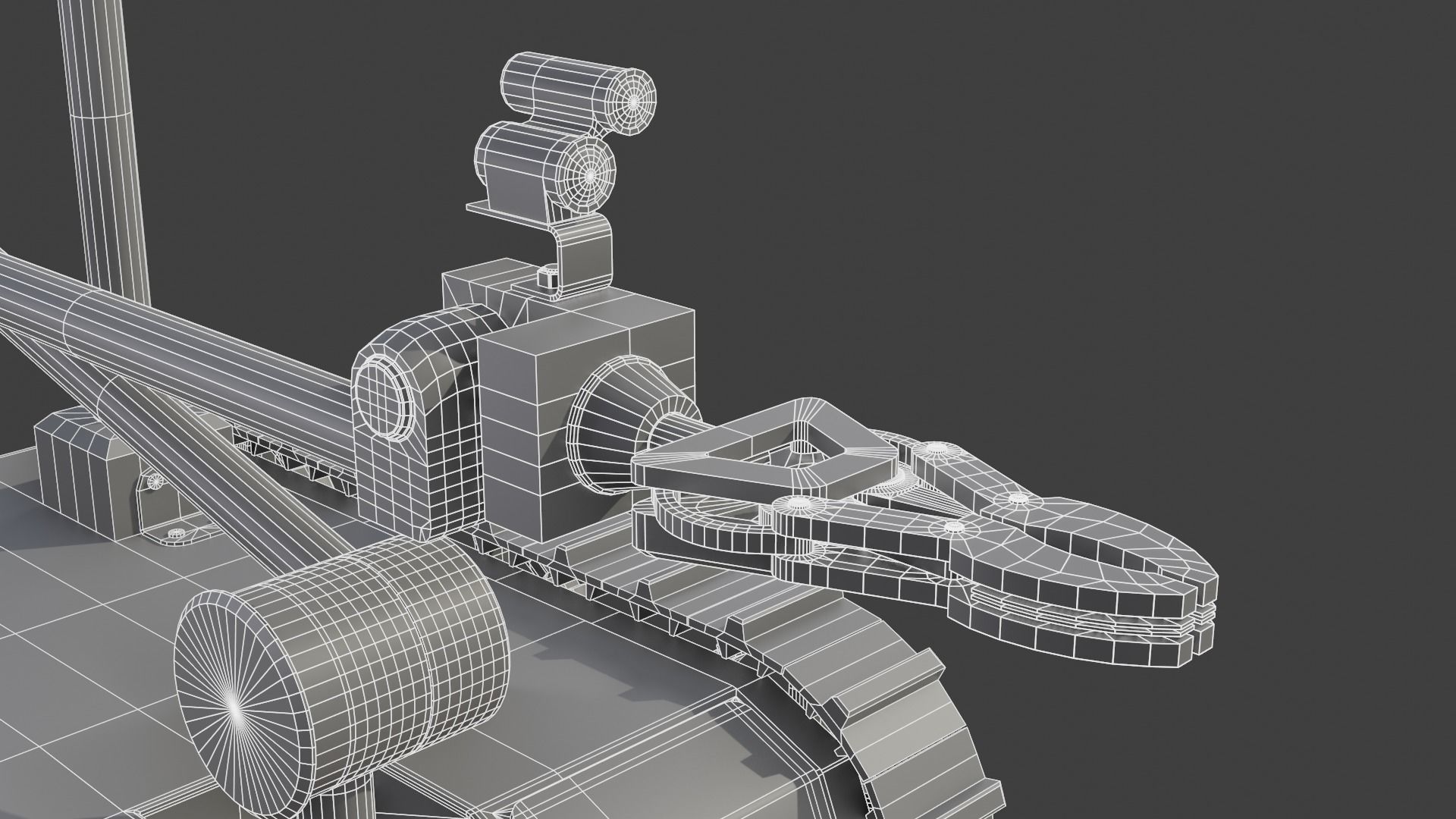 Bomb disposal EOD wheelbarrow robot 3D model_12