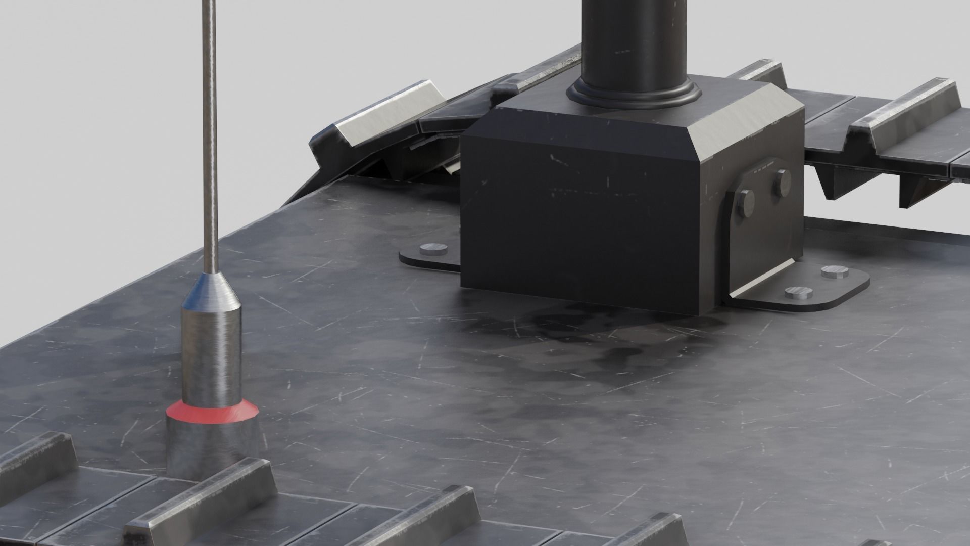 Bomb disposal EOD wheelbarrow robot 3D model_7