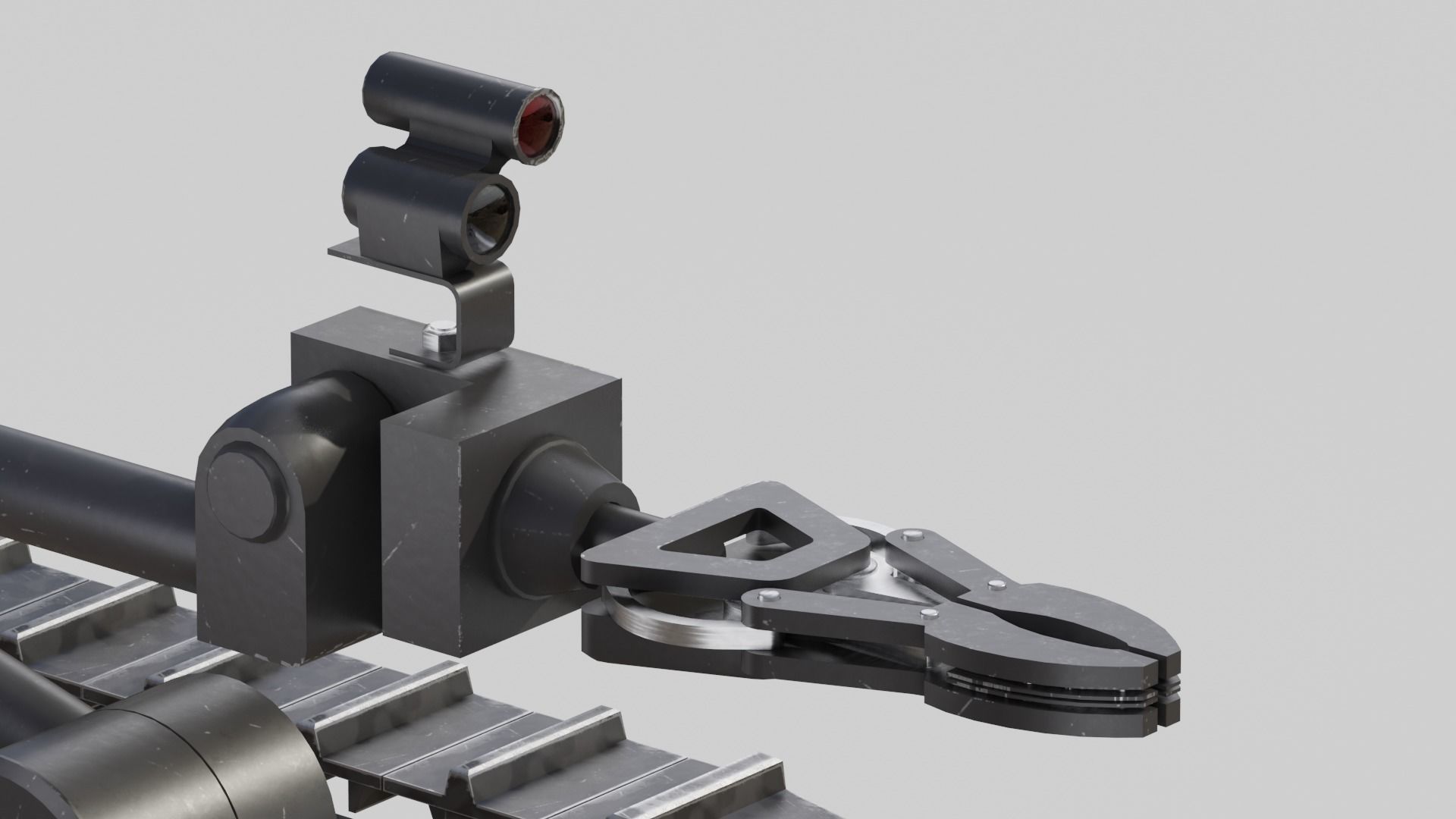 Bomb disposal EOD wheelbarrow robot 3D model_1