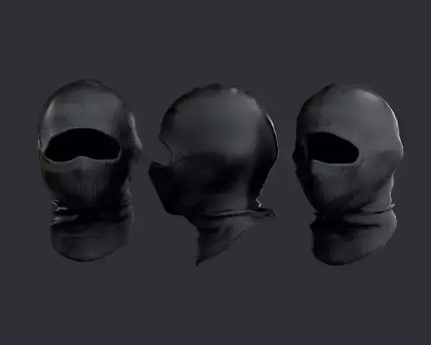 Military Police SWAT Equipment Mask Game Ready 01 Low-poly 3D model