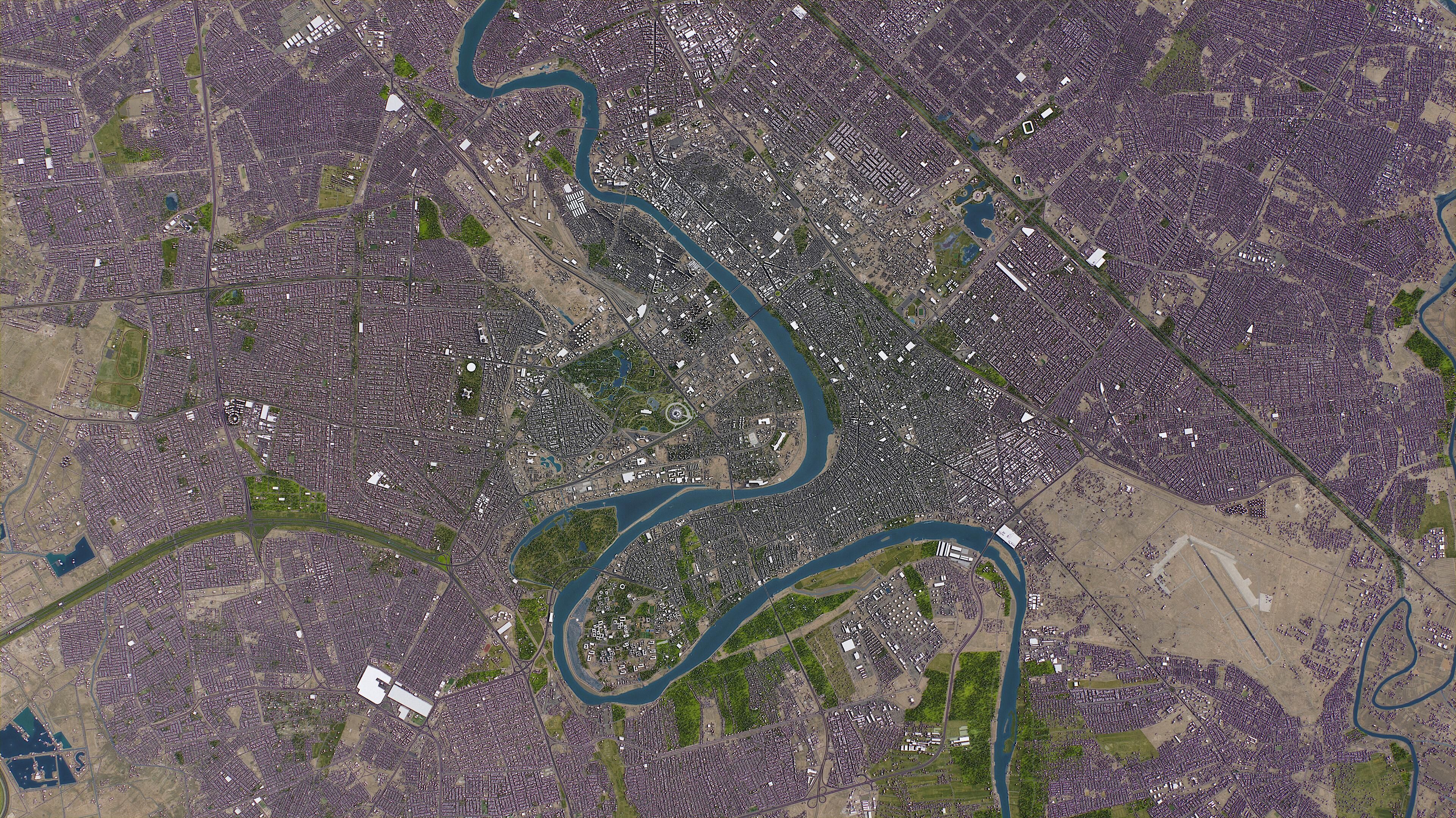 Baghdad - 3D City Model Low-poly 3D model_10