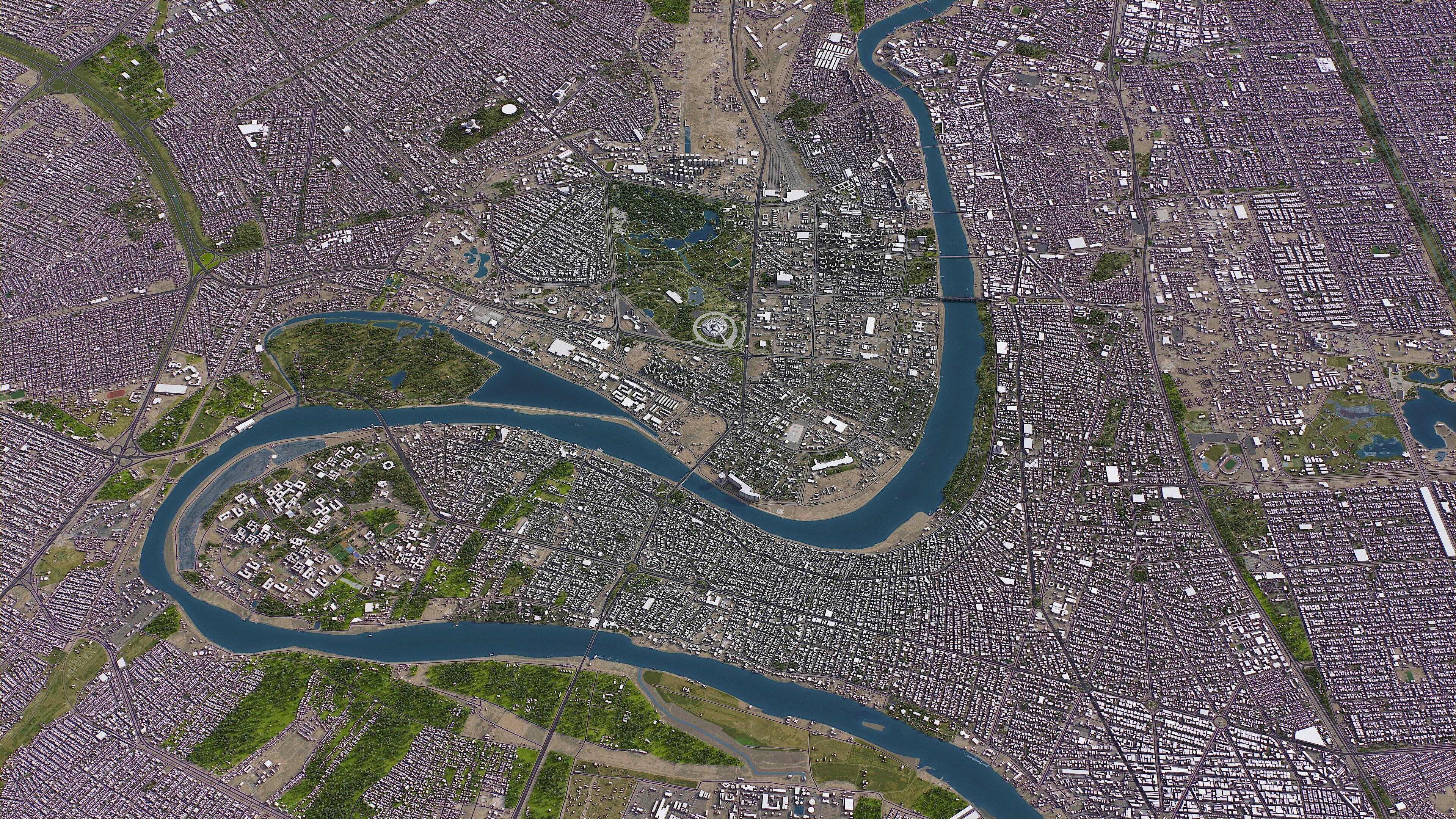 Baghdad - 3D City Model Low-poly 3D model_13