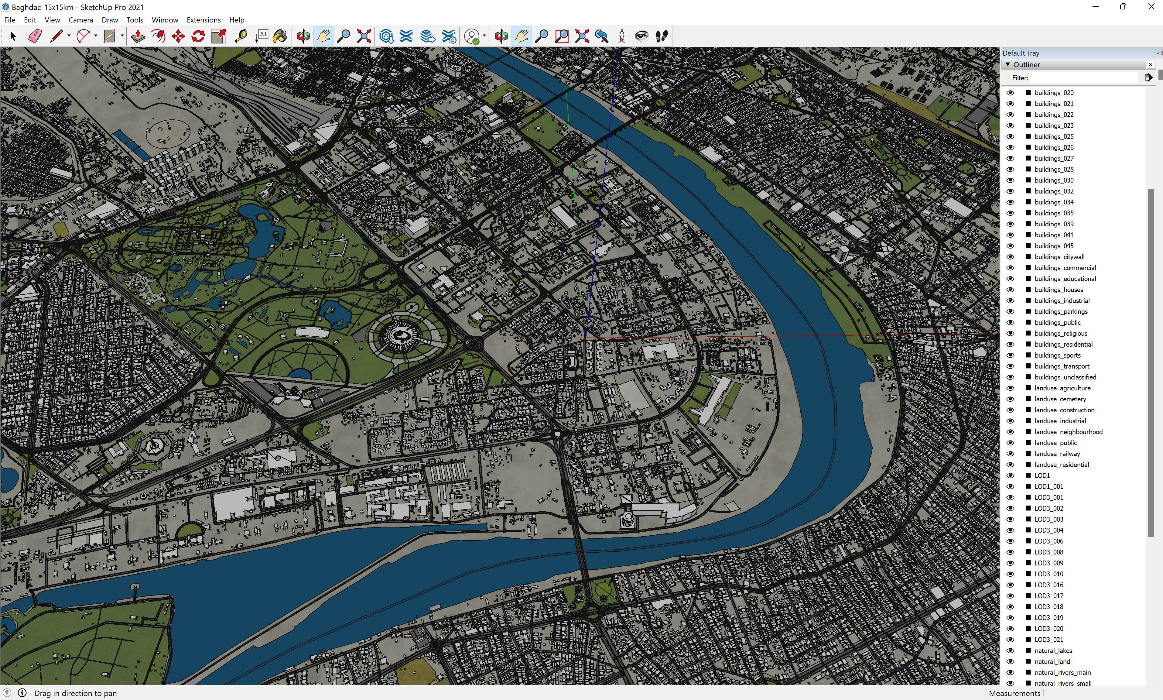 Baghdad - 3D City Model Low-poly 3D model_15