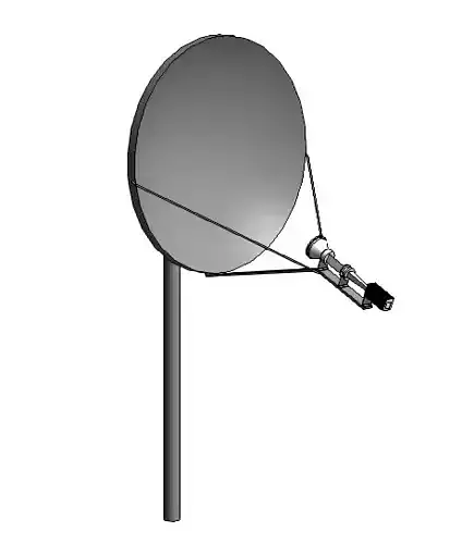 ANTENA satellite dish on pole 3D model