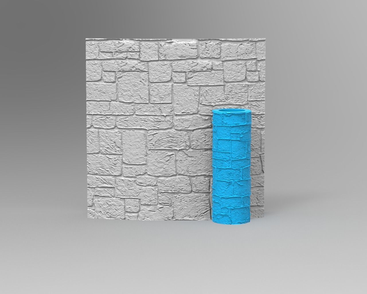 6 SEAMLESS TEXTURE ROLLER  3D print model_1