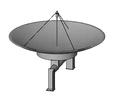 antena parabolica 3D model