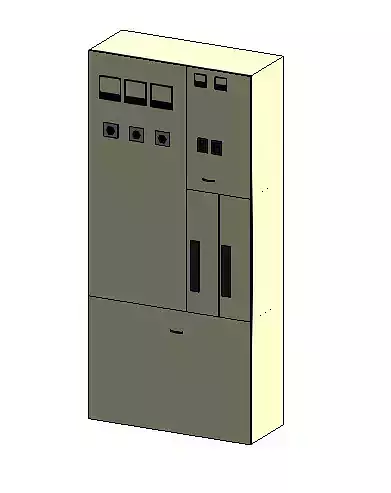 TRANSFERENCIA electrical cabinet with two doors 3D model