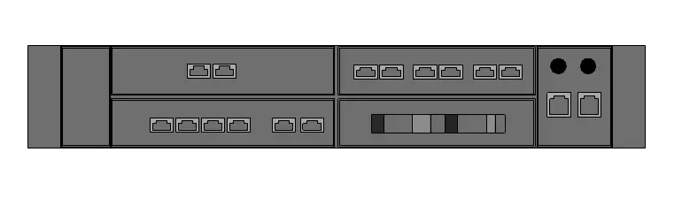 SUICH electrical panel with number of switches 3D model_0