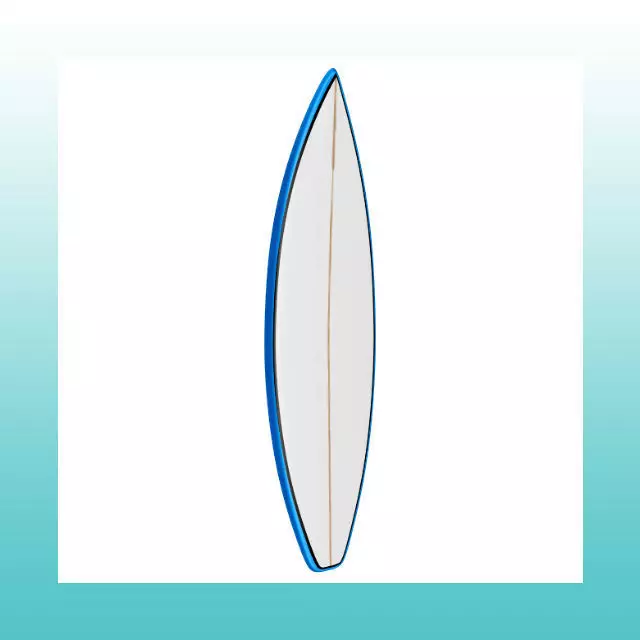 Surfboard Shortboard Performance 3D model_0