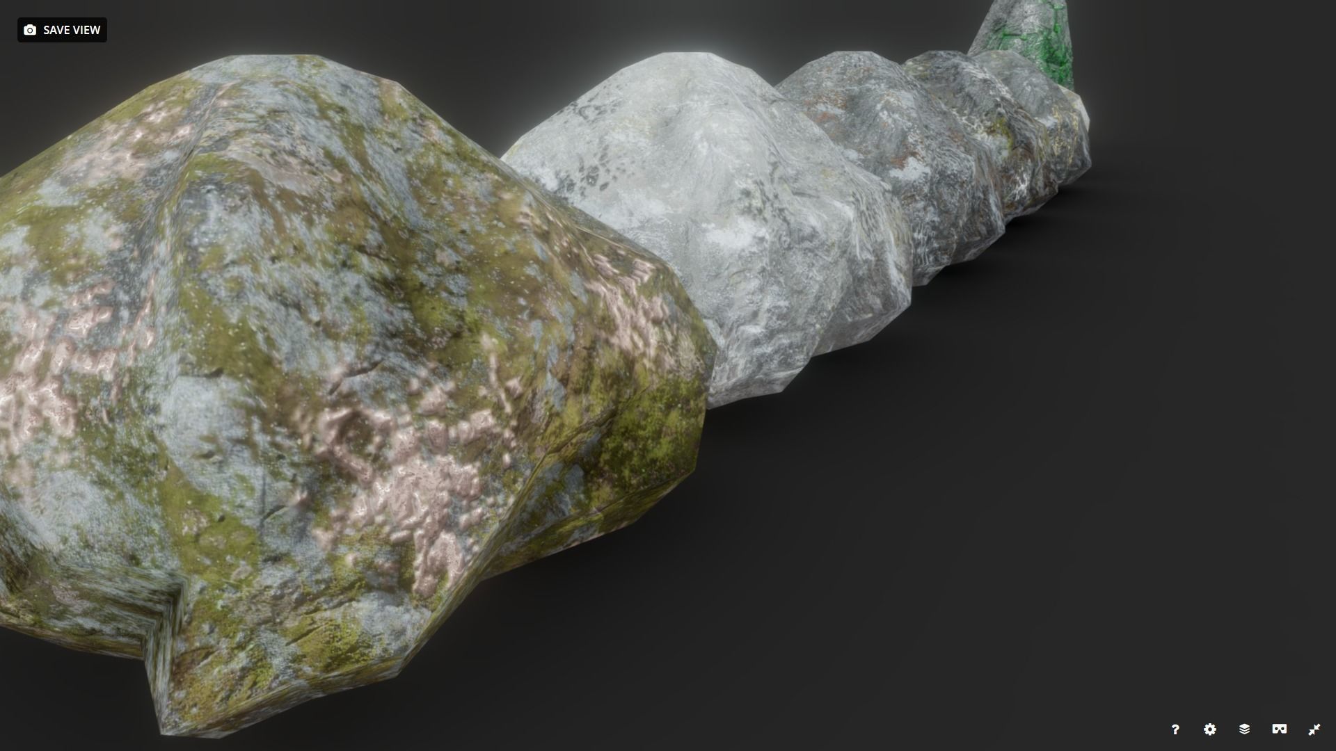 Ores and Ingots Low-poly 3D model_3
