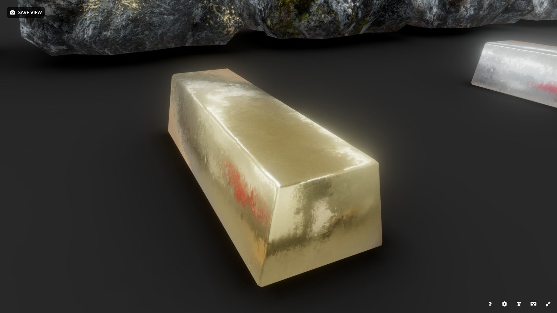 Ores and Ingots Low-poly 3D model_9