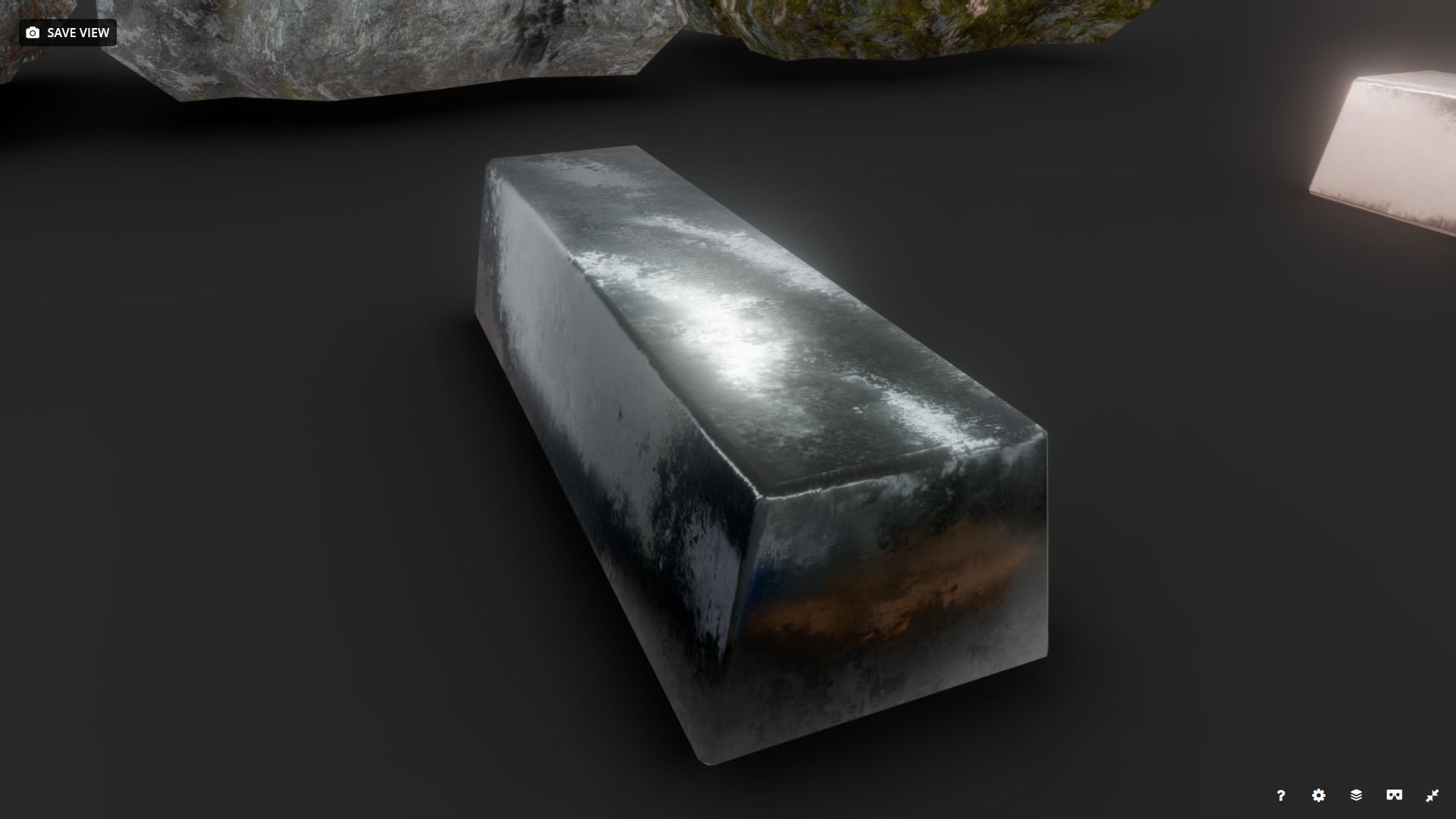 Ores and Ingots Low-poly 3D model_12