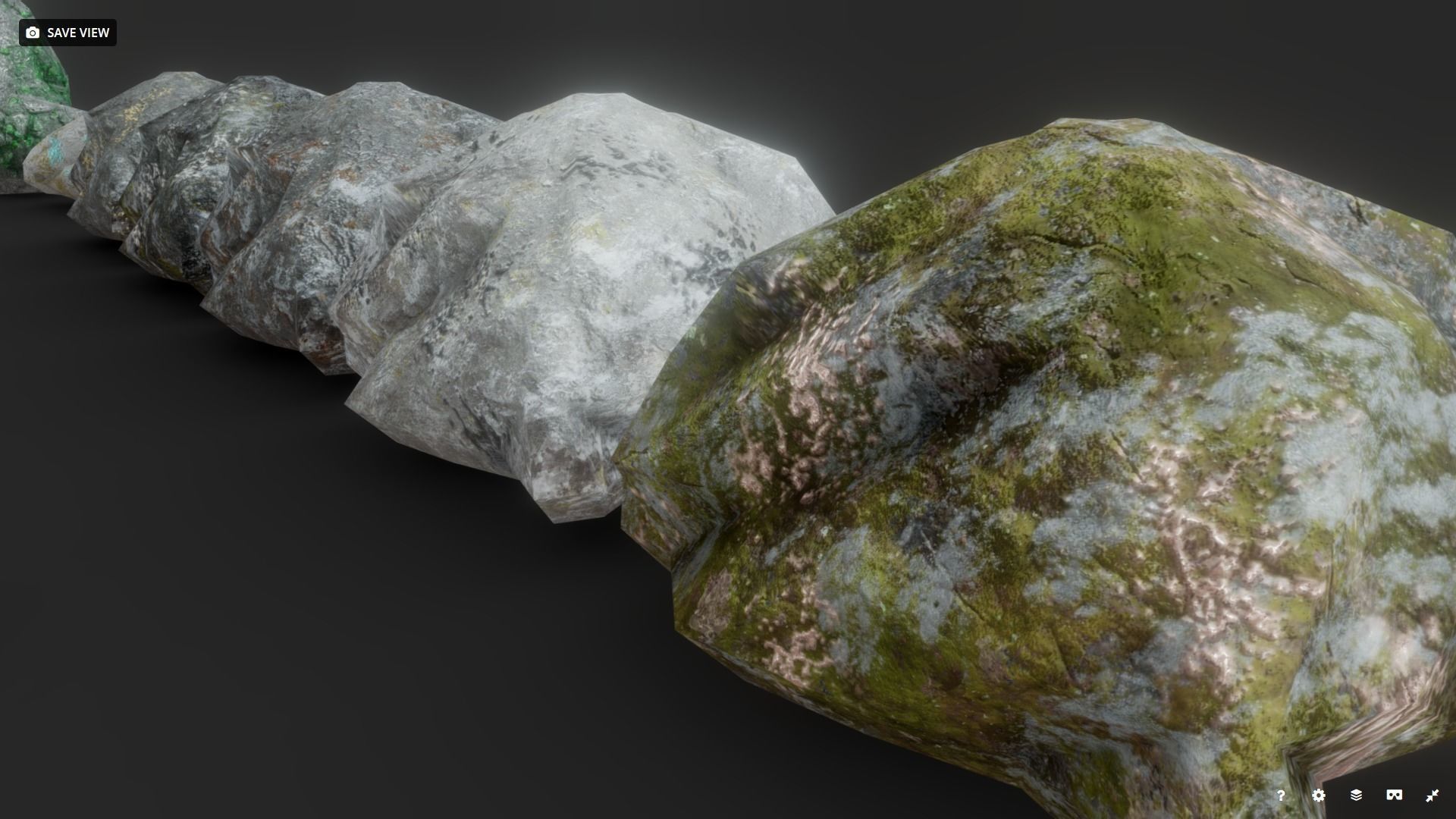 Ores and Ingots Low-poly 3D model_2