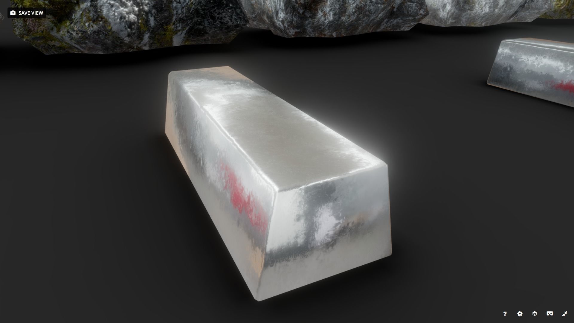 Ores and Ingots Low-poly 3D model_10