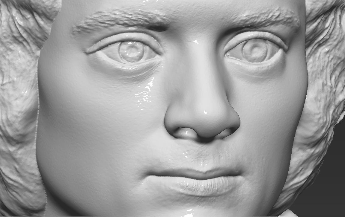 Frodo Baggins The Lord of the Rings bust 3D printing ready  3D print model_16