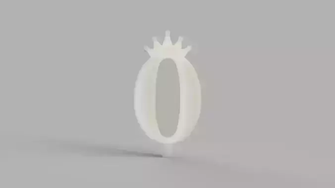 Birthday Candles Mould for Silicone Molding With Crown 3D print model
