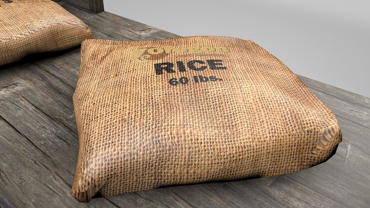 Wild West Farming Wagon 3D model_7