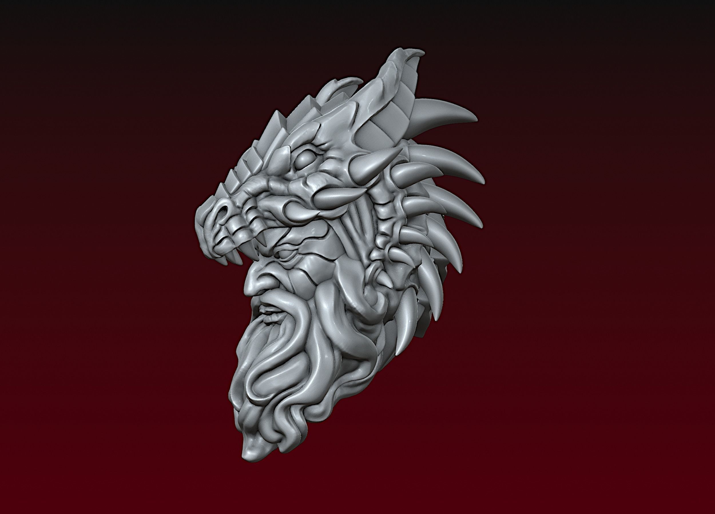 Dragon spirit head