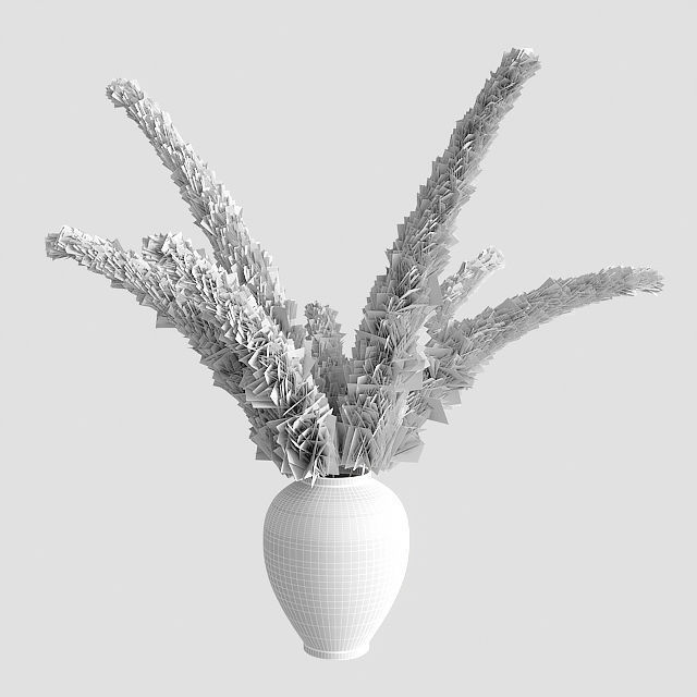 pampas grass 3D model_4