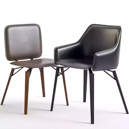 Chair Frag Iki PW and W 3D model