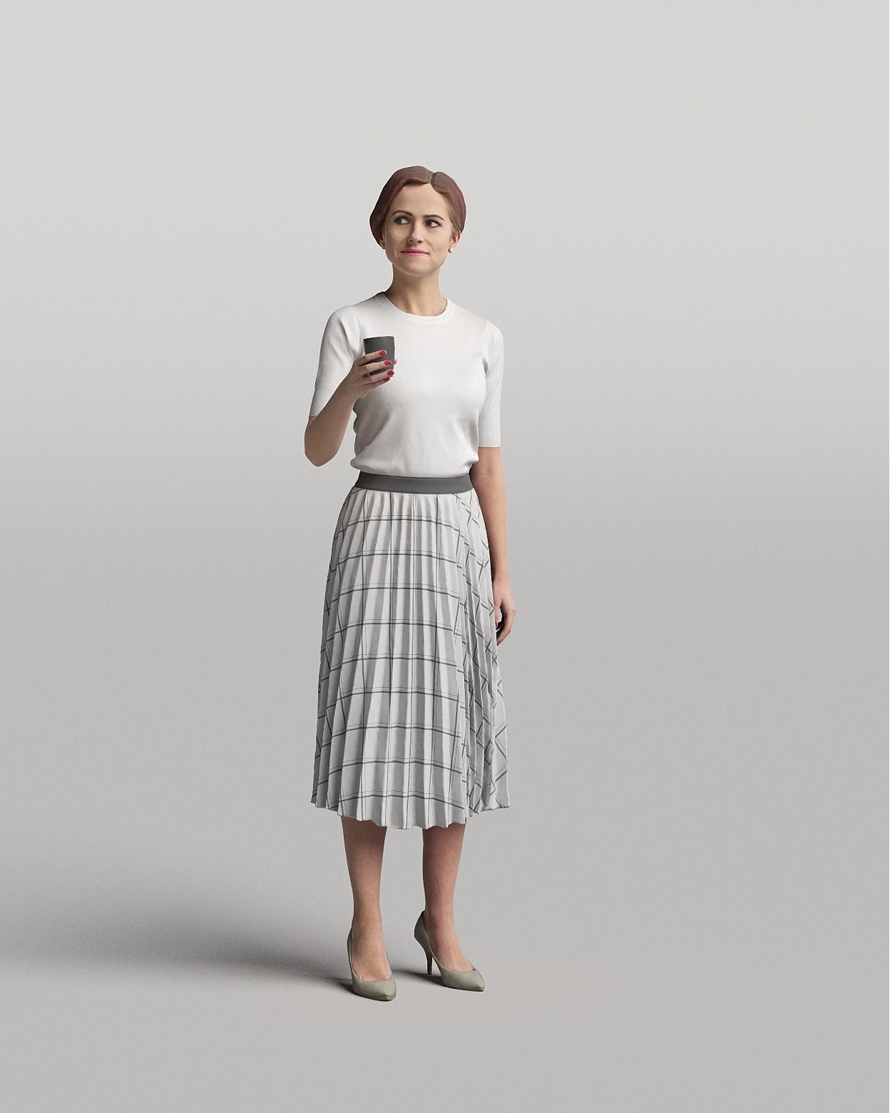 Humano 20-Collection 04 -  DIVERSE POSED PEOPLE - 20x 3D models  3D model_4