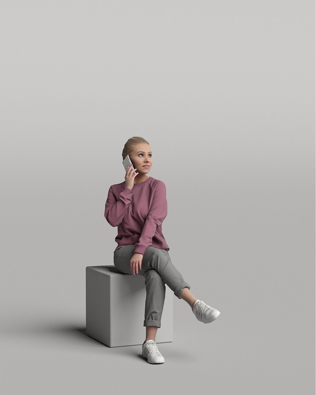 Humano 20-Collection 04 -  DIVERSE POSED PEOPLE - 20x 3D models  3D model_13