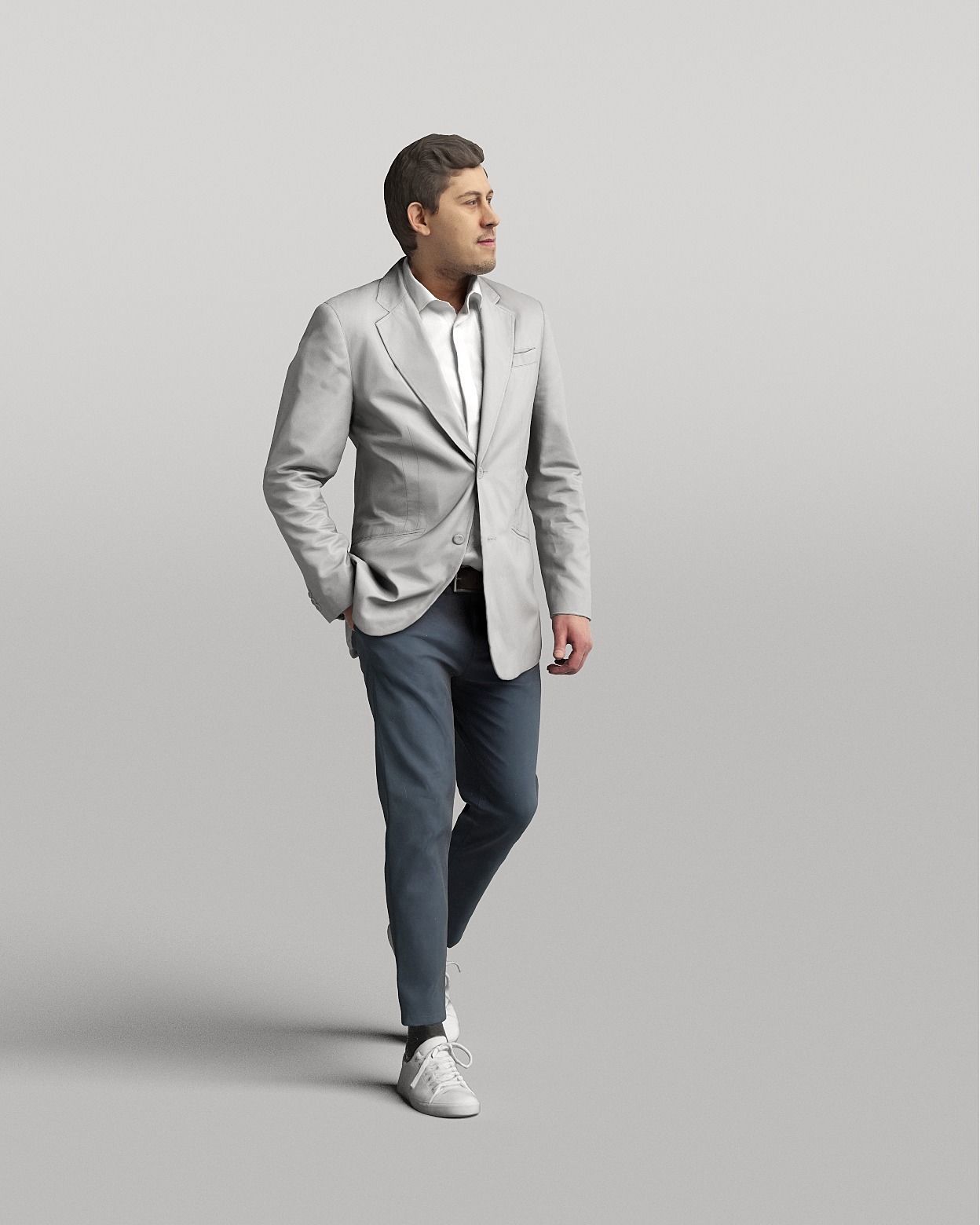 Humano 20-Collection 04 -  DIVERSE POSED PEOPLE - 20x 3D models  3D model_2