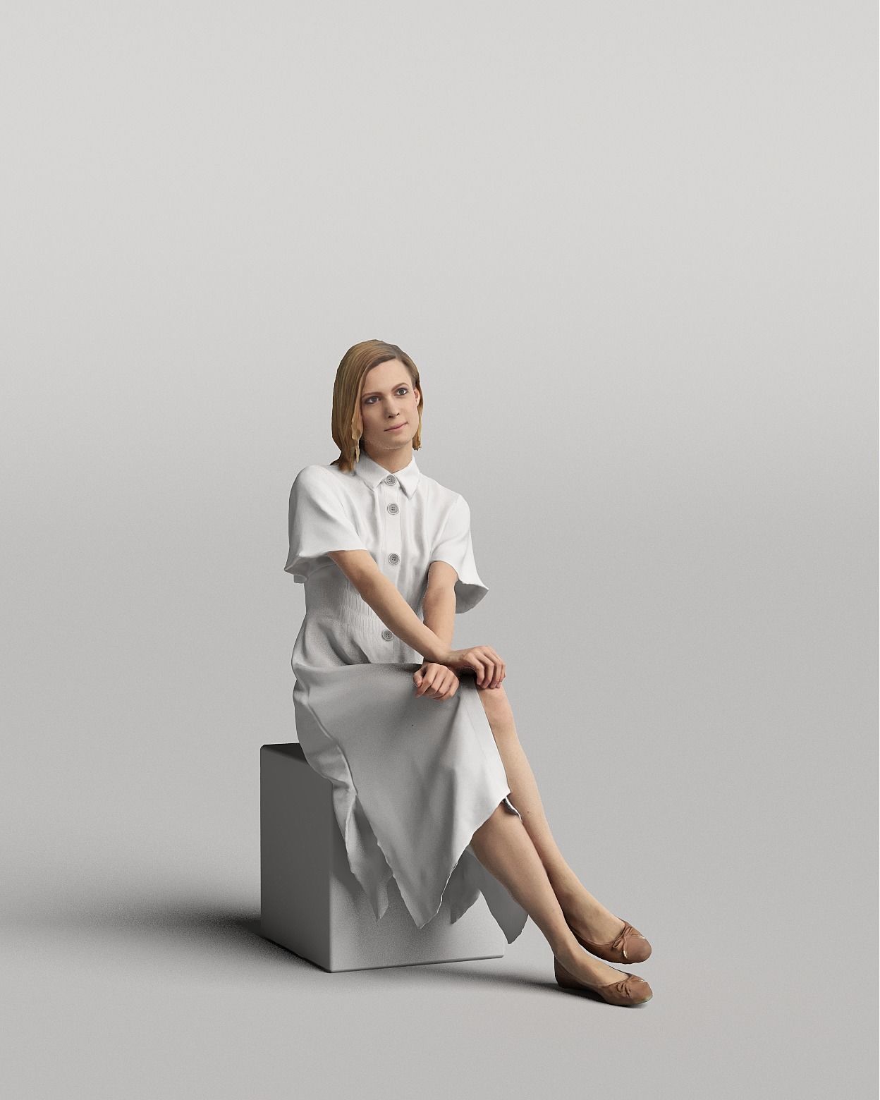 Humano 20-Collection 04 -  DIVERSE POSED PEOPLE - 20x 3D models  3D model_5