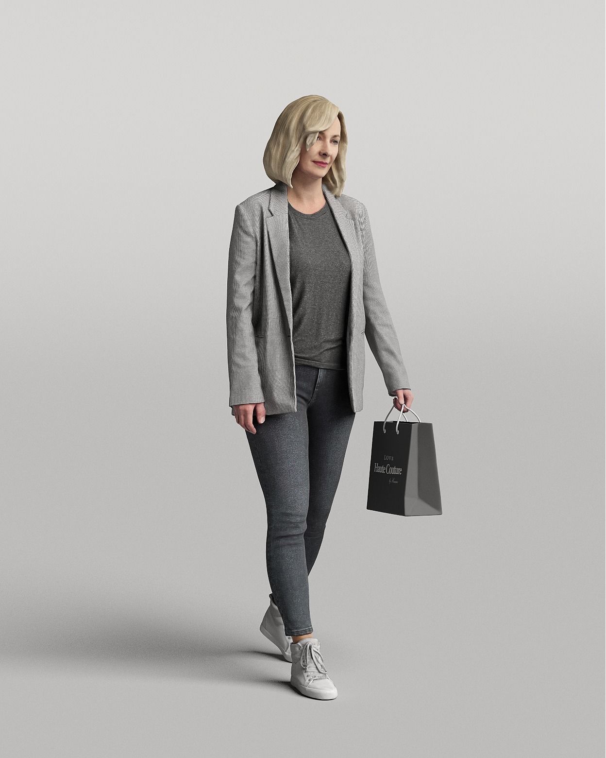 Humano 20-Collection 04 -  DIVERSE POSED PEOPLE - 20x 3D models  3D model_17