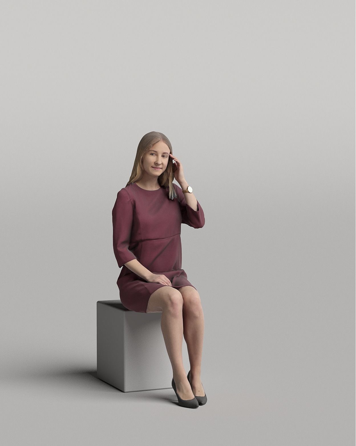 Humano 20-Collection 04 -  DIVERSE POSED PEOPLE - 20x 3D models  3D model_20