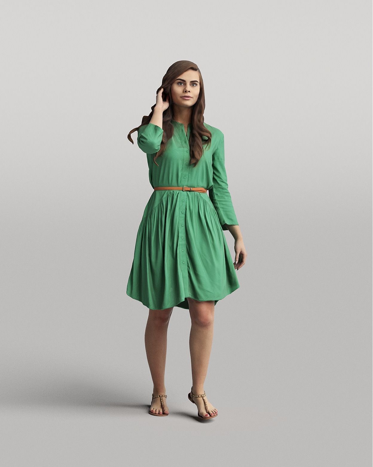 Humano 20-Collection 04 -  DIVERSE POSED PEOPLE - 20x 3D models  3D model_1