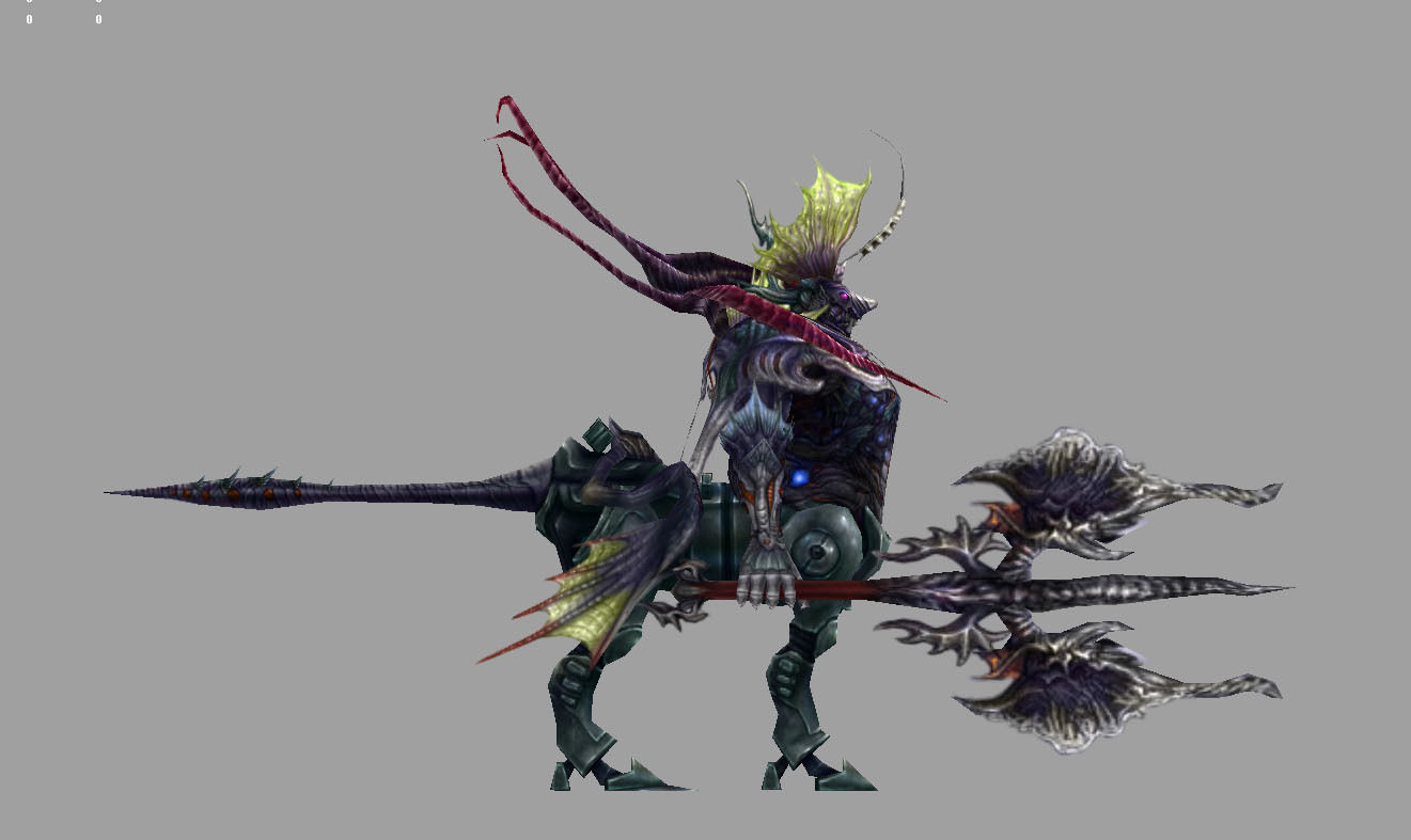 Sphinx final fantasy xiv art Low-poly 3D model_1