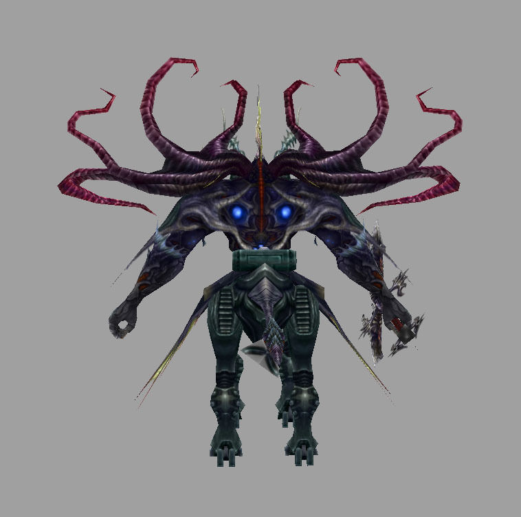 Sphinx final fantasy xiv art Low-poly 3D model_2