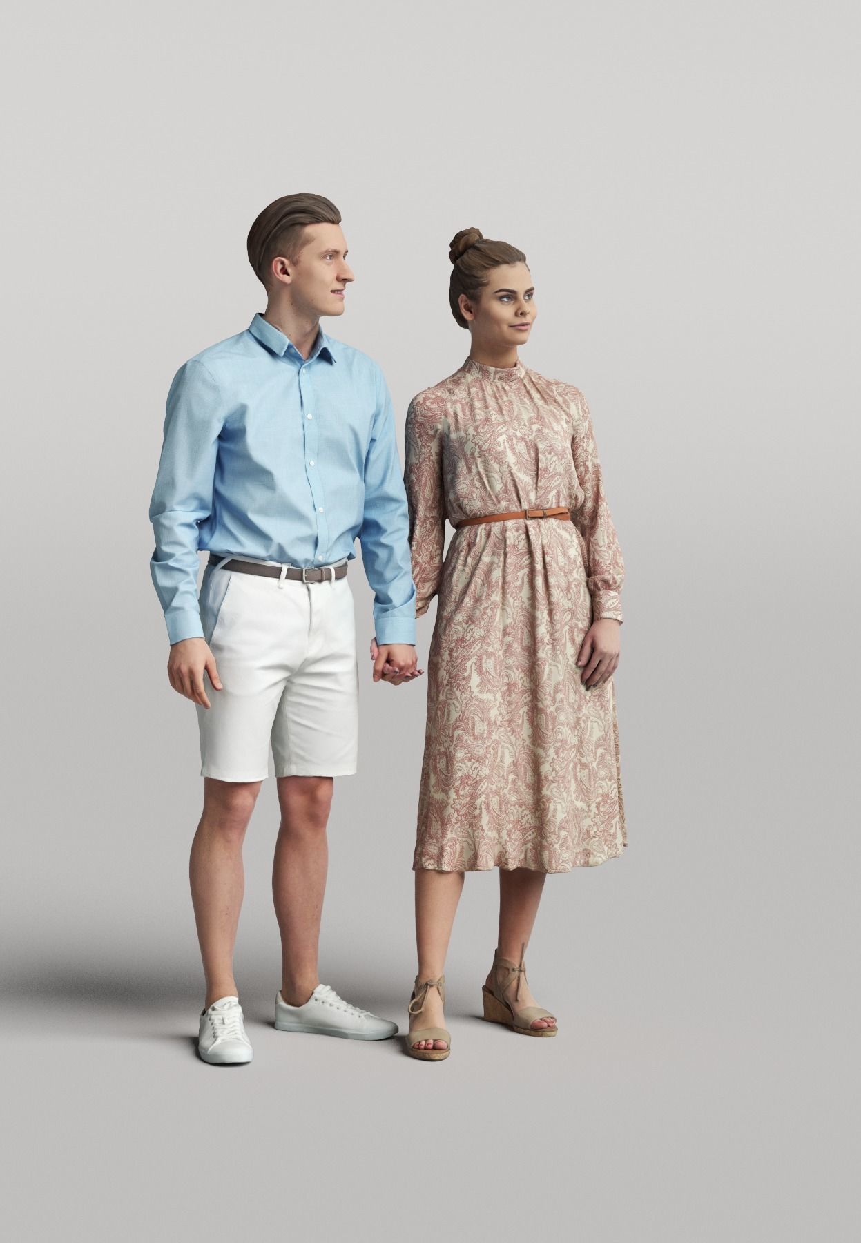 Humano 20-Collection 05 - CASUAL FAMILY PEOPLE - 20x 3D models  3D model_11