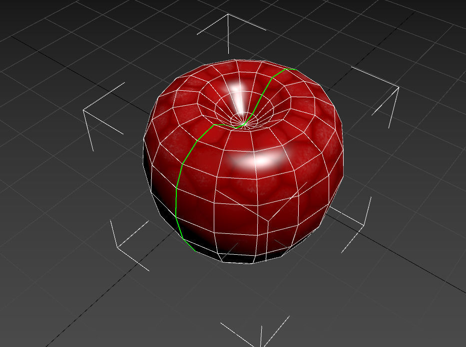 Raspberry Low-poly 3D model_10