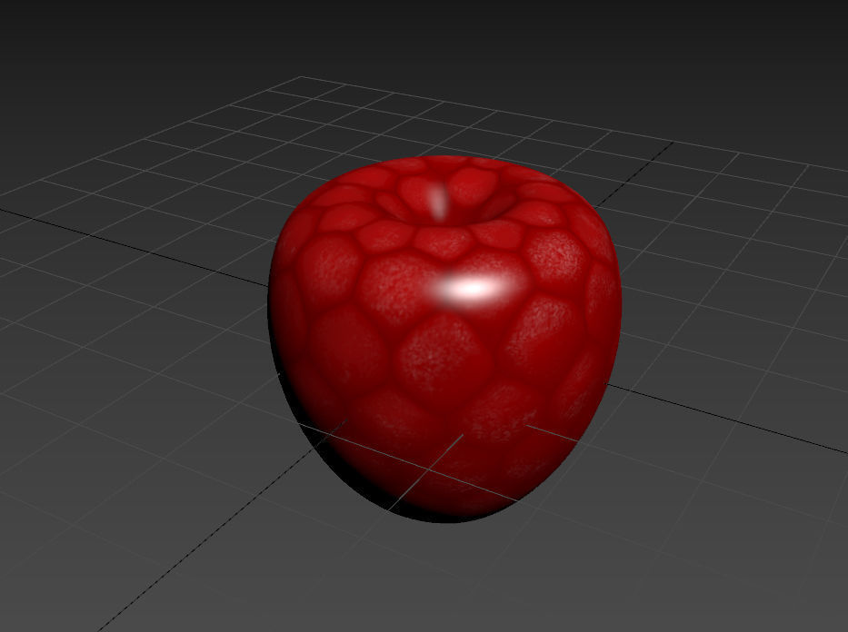 Raspberry Low-poly 3D model_8