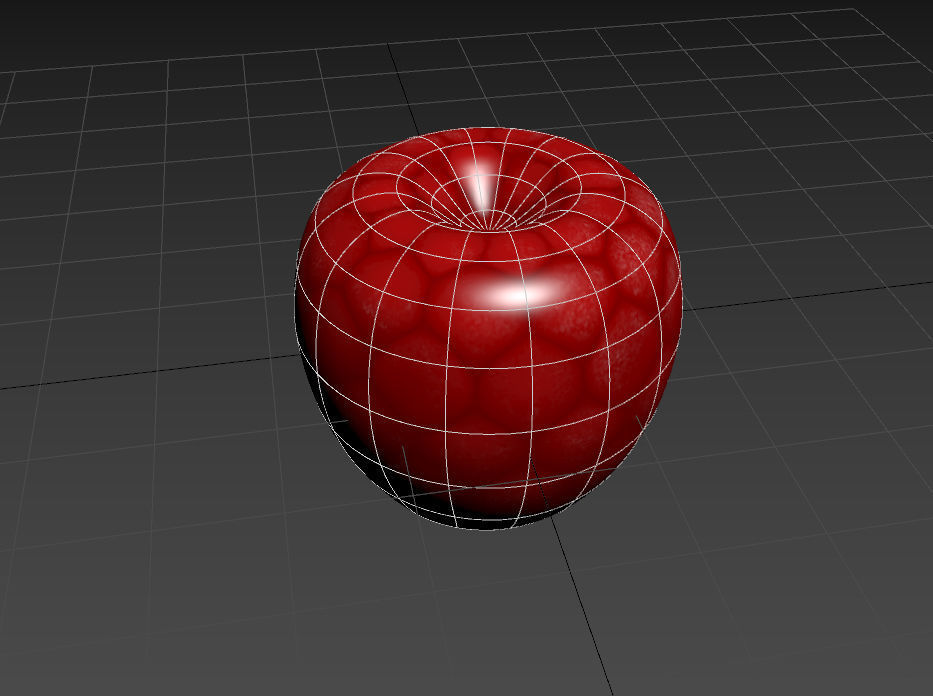 Raspberry Low-poly 3D model_9