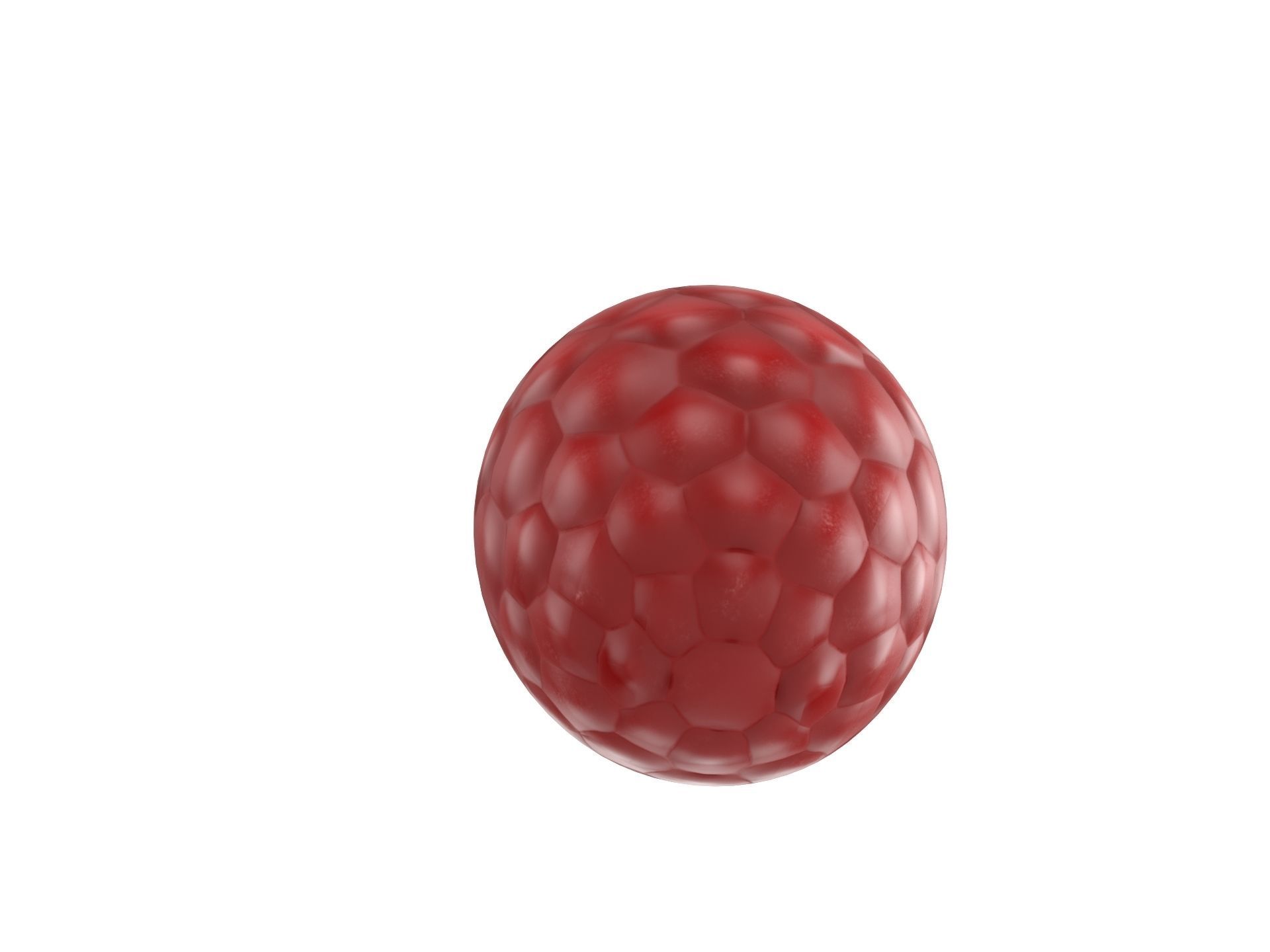 Raspberry Low-poly 3D model_2
