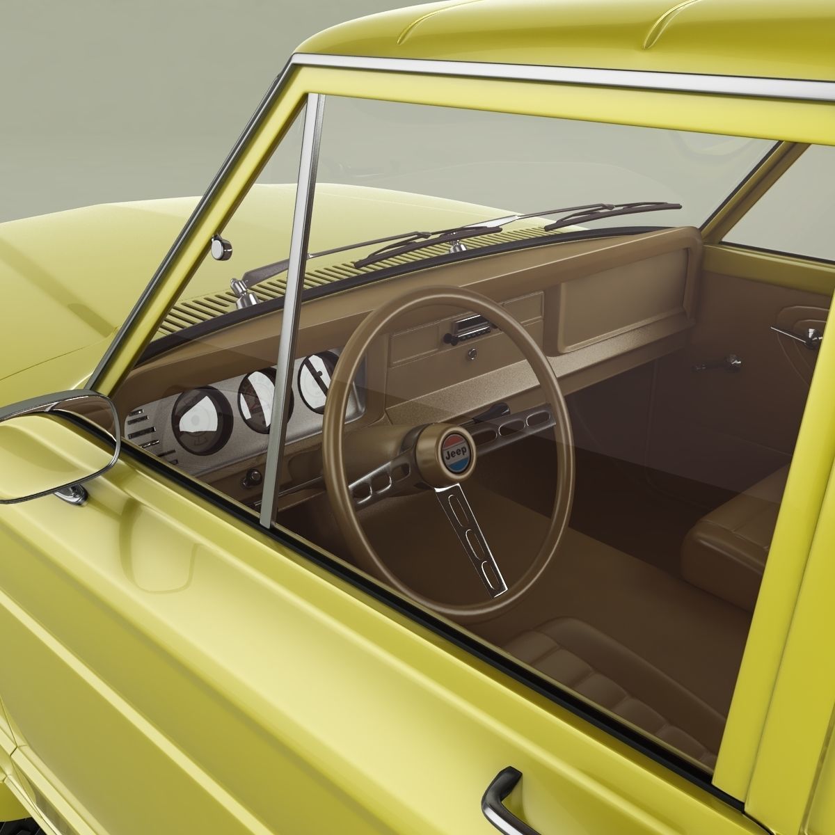 Jeep Cherokee  SJ  Wide-track 3D model_8