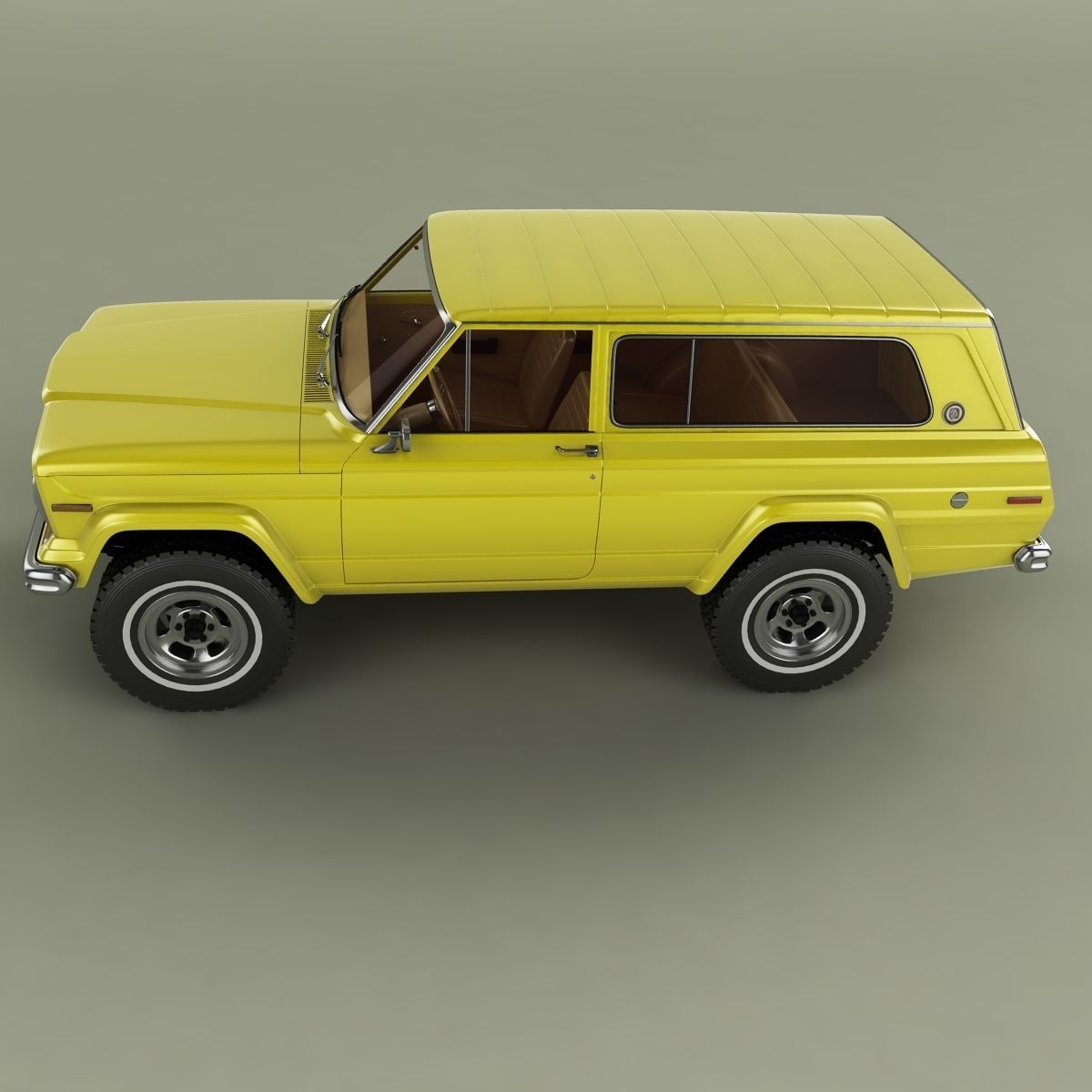 Jeep Cherokee  SJ  Wide-track 3D model_6
