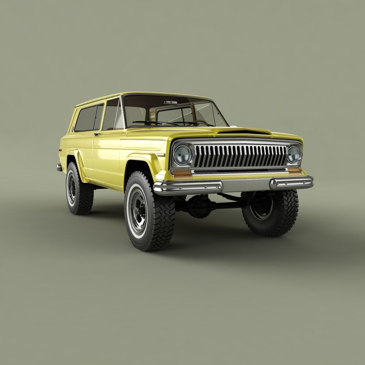 Jeep Cherokee  SJ  Wide-track 3D model_9