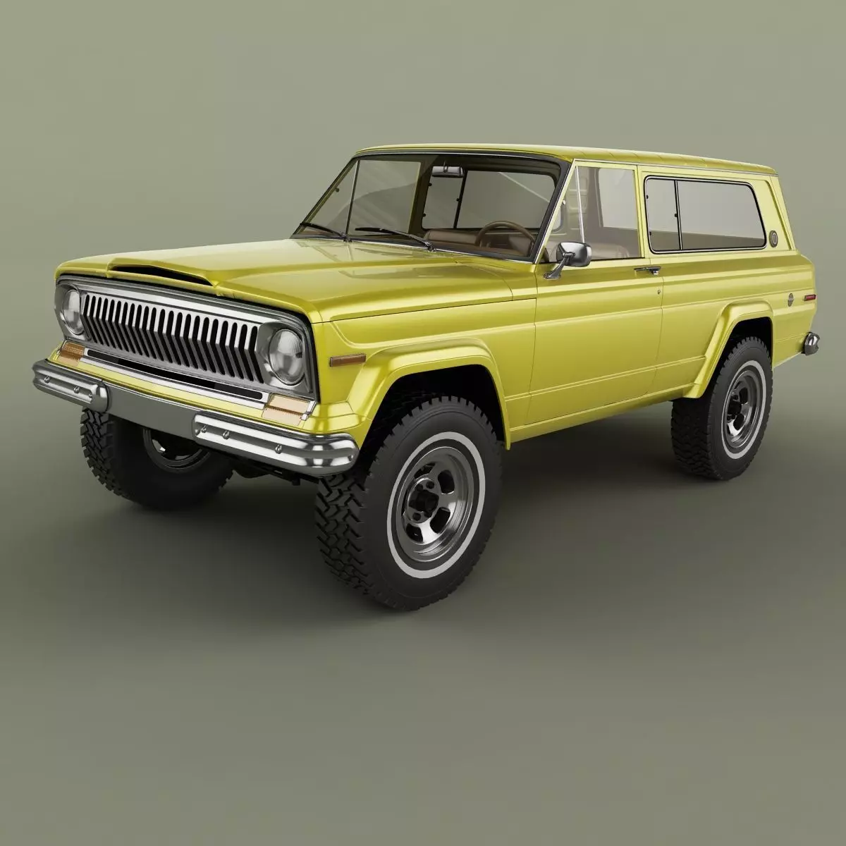 Jeep Cherokee  SJ  Wide-track 3D model_0